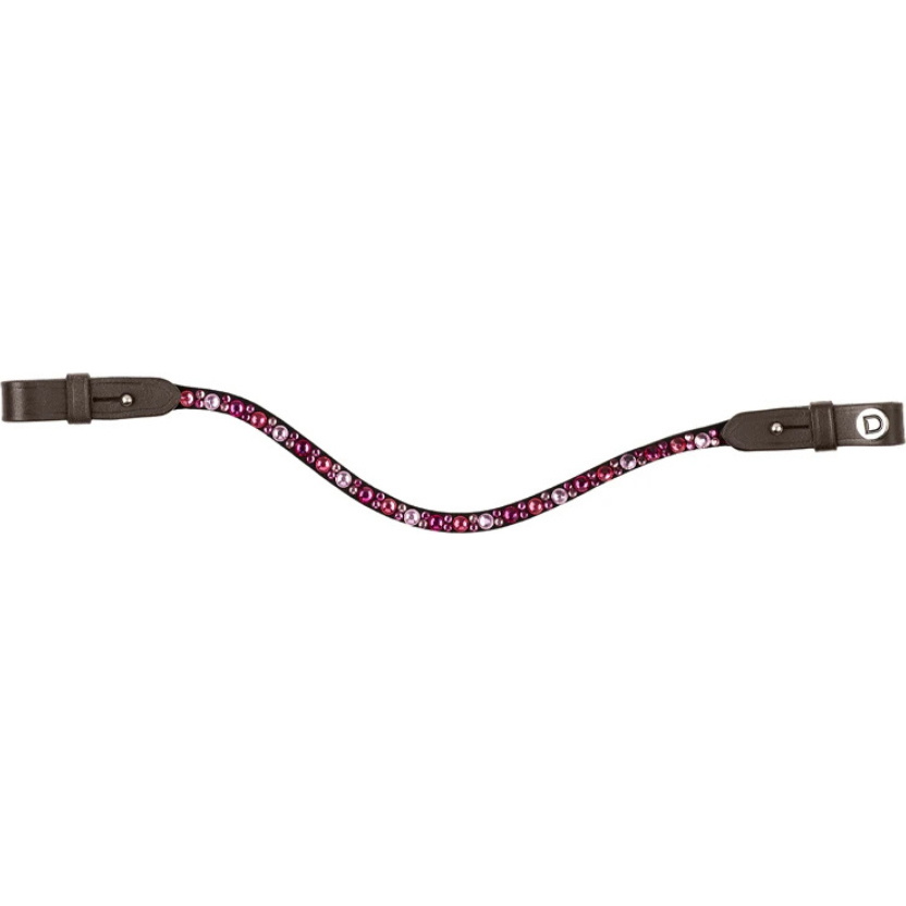 2026 Dublin Ombre Diamante Browband 1031541 - Pink / Brown
